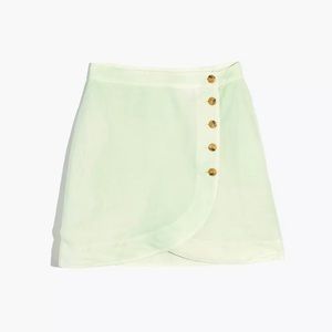 Madewell Linen-Blend Tulip-Hem Mini Skirt: Earth-Dyed Edition